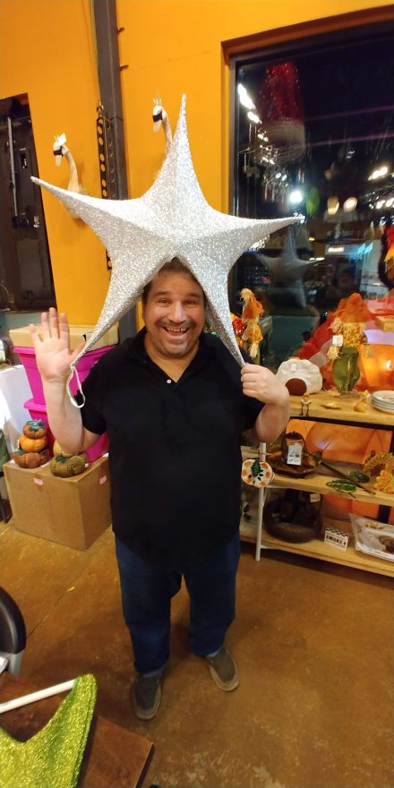 Kevin with Christmas Star
